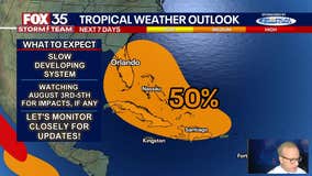 Tropical wave shows potential for development