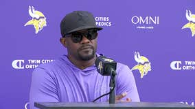 Brian Flores talks first day of full pads at Vikings camp