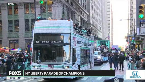 NYC honors WNBA champs Liberty with ticker-tape parade, ceremony