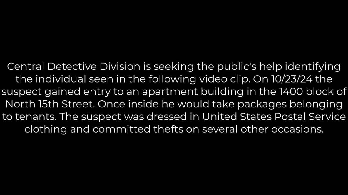 Man dressed a postal employee accused of stealing packages from Philly apartment