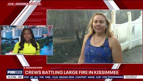 Kissimmee brush fire melts fence, destroys backyard