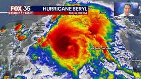 Hurricane Beryl headed right for Mexico