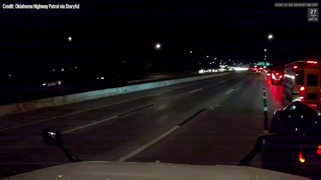 Video shows how quickly a distracted driver caused a 9-car pileup