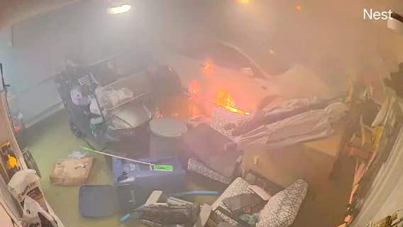 Siesta Key family ‘narrowly escapes’ house fire after video shows Tesla battery igniting in garage