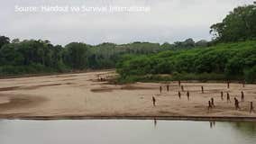 Rare video shows uncontacted Mashco Piro tribe in Amazon rainforest