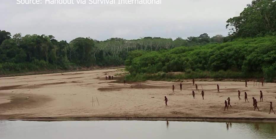 Rare video shows uncontacted Mashco Piro tribe in Amazon rainforest
