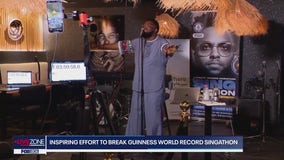 Isaac Geralds had an inspiring attempt to break the Guiness World Record for singing