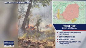 West Fire has Pine area residents on edge