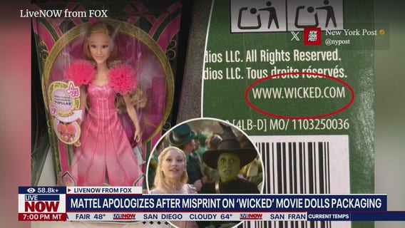 Mattel sued over 'Wicked' dolls packaging that included adult website link