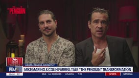 Colin Farrell and Mike Marino talk "The Penguin" prosthetic makeup transformation process