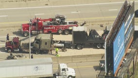 Crash involving 4 semi-trucks closes EB I-94 in Dearborn