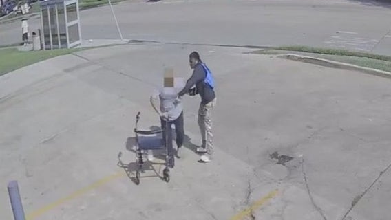Elderly Houston man knocked off walker in robbery caught on camera