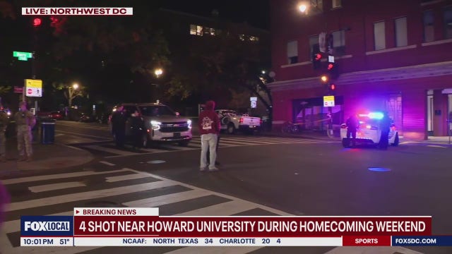 2 in custody after 5 shot near Howard University during homecoming event: police