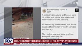 Houthi ballistic missile strikes playground