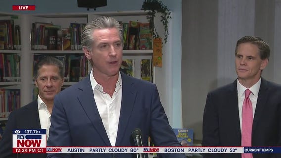 Gavin Newsom speaks ahead of redistricting battle
