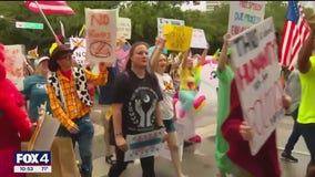 'No Kings' rallies take place despite NTX rain