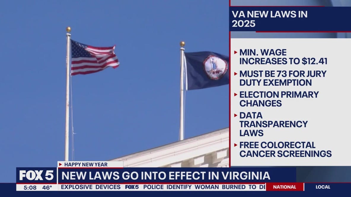 New 2025 Virginia laws now in effect