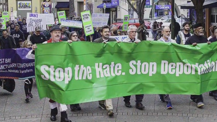 Clergy-led walk and vigil highlights immigrant rights