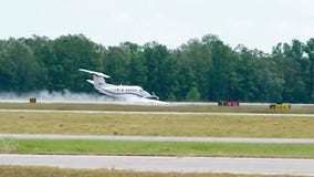 VIDEO: Plane makes emergency landing in Conroe