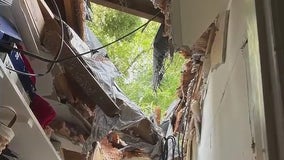 Family describes tree falling through home