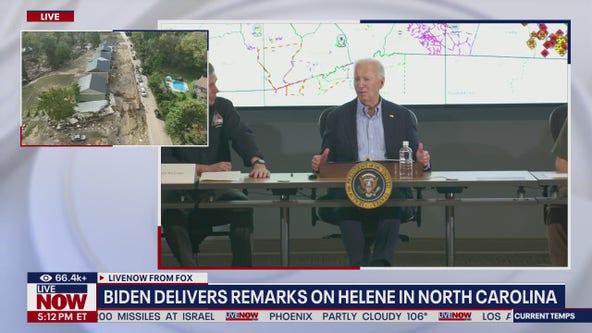 President Biden remarks on Helene damage in NC