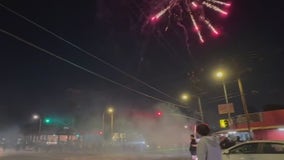 Fireworks set off during SFV street takeovers