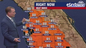 Tampa weather: Partly cloudy and hot Monday