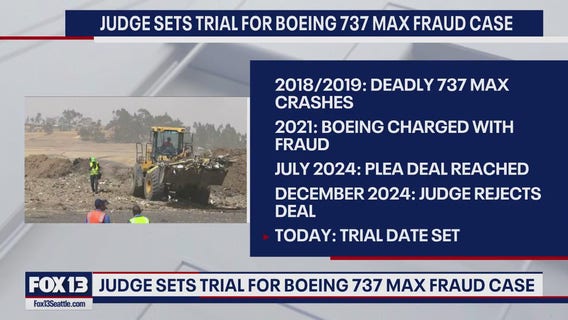 Trial date set in Boeing 737 Max fraud case