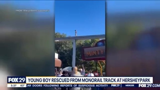 Child spotted walking on Monorail at Hersheypark rescued by Bucks County guest