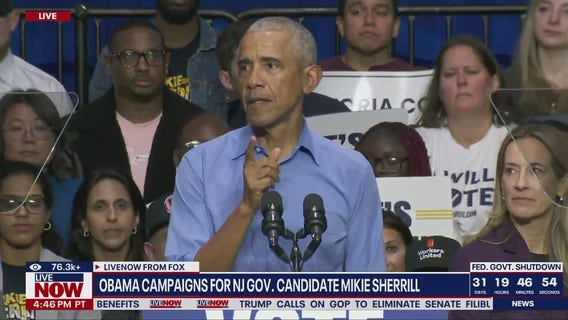 Obama campaigns for NJ gov. candidate Mikie Sherrill