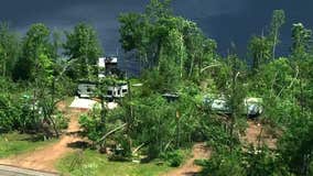 Storm damage in Crow Wing County, MN [AERIALS]