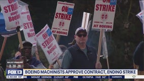 Boeing machinists approve contract, ending strike