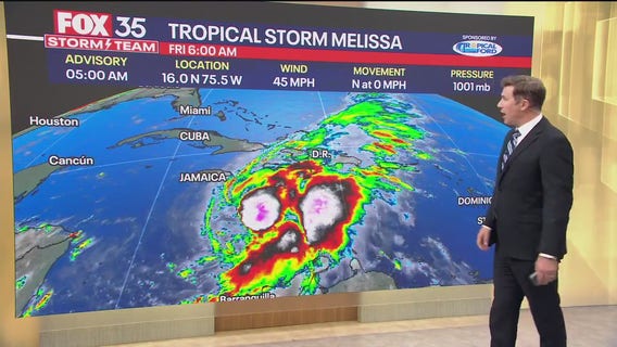 Tropical Storm Melissa could become hurricane this weekend