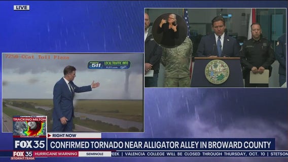 Video: Florida traffic camera captured tornado as Hurricane Milton impacts state