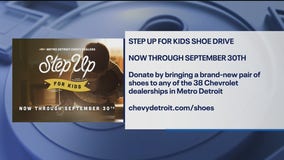 Donate by bringing a brand-new pair of shoes to any of the 38 Chevrolet dealerships in Metro Detroit