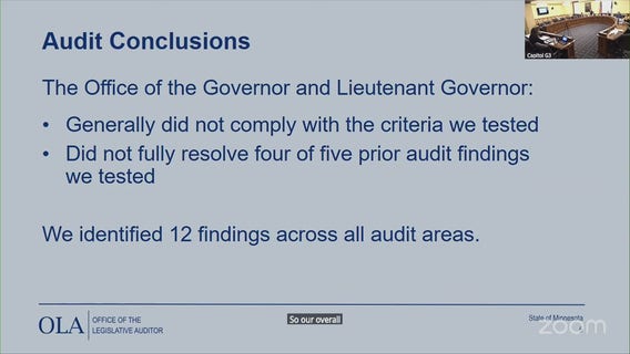 Audit report for MN Gov and Lt. Gov Office [RAW]