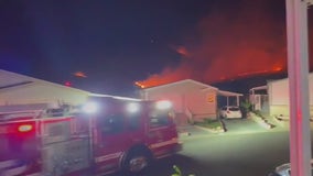 Wildfire disrupts Thanksgiving dinners in Fontana