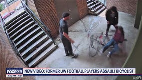 Cameras capture UW football players assaulting bicyclist