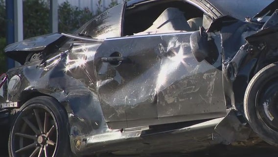 Brief Houston chase ends in crash; one hospitalized, officials say