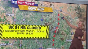 Phoenix weekend freeway closures (Sept. 20-23)