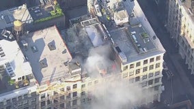 SkyFOX over fire in SoHo