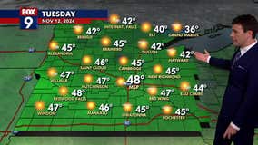 MN weather: Breezy and seasonable day Tuesday