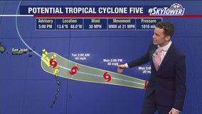 Potential Tropical Cyclone Five expected to strengthen