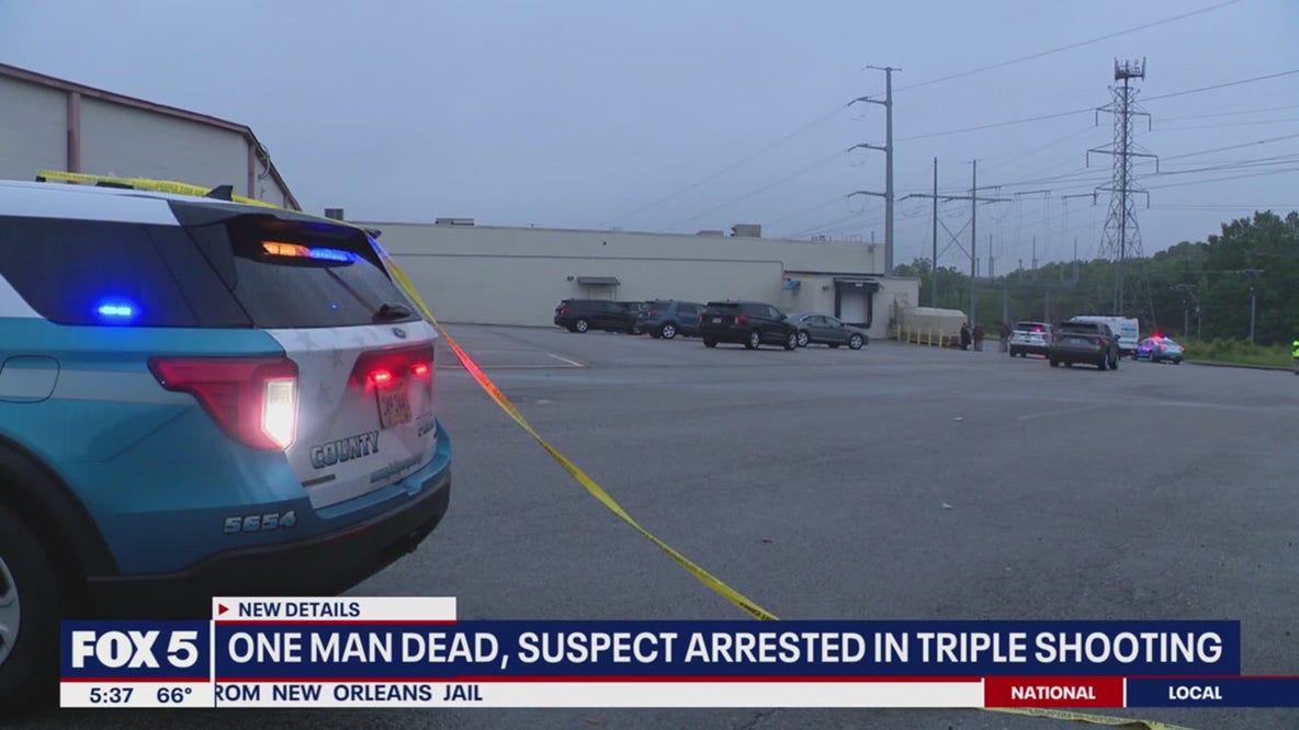 1 man dead, suspect arrested in Woodbridge triple shooting