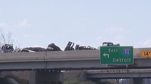 Four killed, 17 injured in fiery wreck on I-96 in mid-Michigan after semi-truck slams into traffic jam