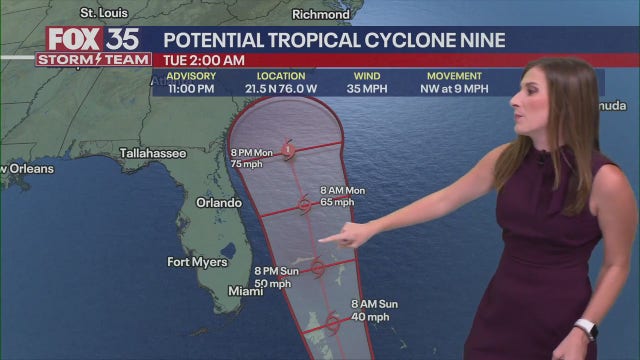 National Hurricane Center: Potential Tropical Cyclone 9 forms near Cuba; Hurricane Humberto churns in Atlantic