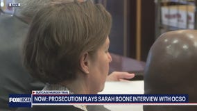 Sarah Boone describes "broken" suitcase to OCSO