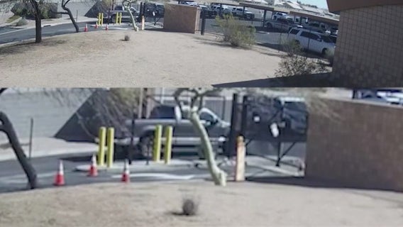 Driver accused of ramming fence at Glendale PD station