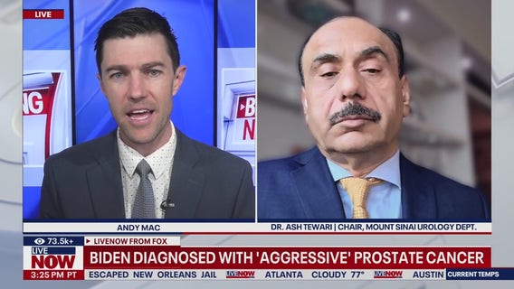 Joe Biden diagnosed with 'aggressive form' of prostate cancer