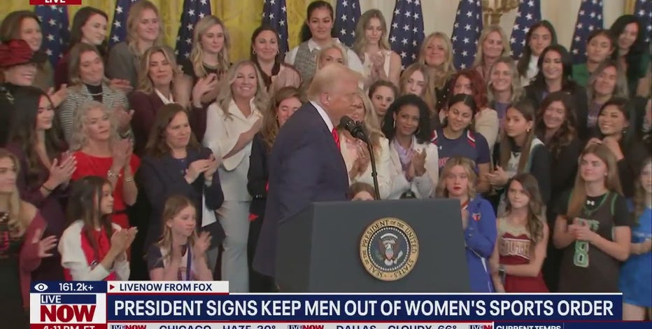 Trump signs executive order aiming to ban transgender athletes from women's sports
